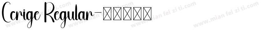Ccrige Regular字体转换